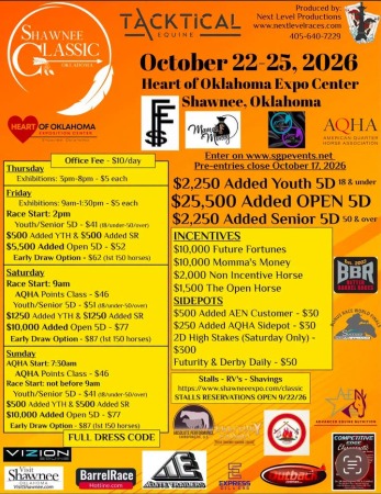 Next Level 4th Annual Shawnee Classic Oct 22-25, 2026