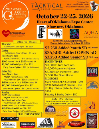 Next Level 4th Annual Shawnee Classic Oct 22-25, 2026